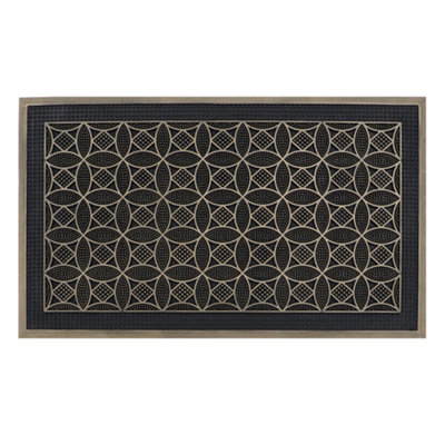 Jvl Havana Rubber Pin Doormat45X75CmCircles from B&Q