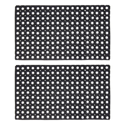 Jvl Contract Rondo Rubber Ring Scraper Doormat50X10CmPack Of 2 from B&Q