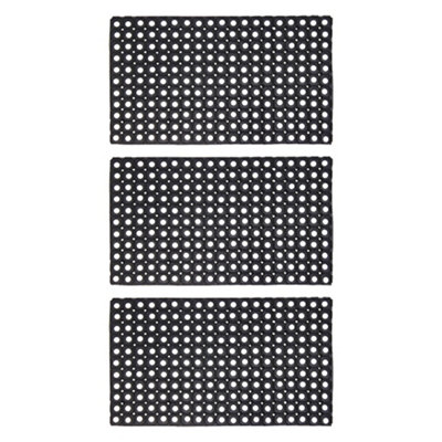 Jvl Contract Rondo Rubber Ring Scraper Doormat50X10CmPack Of 3 from B&Q
