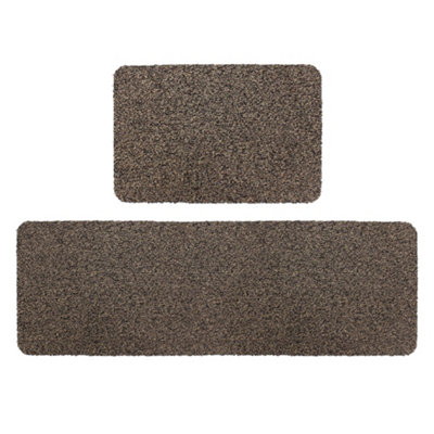 Jvl Tanami Machine Washable Doormat And RunnerBrown from B&Q