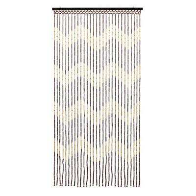 Jvl Provence Beaded Door Curtain90 X 180 CmZig Zag from B&Q