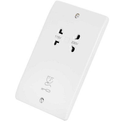 Mk Electric Logic Plus Shaver Or Toothbrush Unit 115/230V Output K701Whi from B&Q