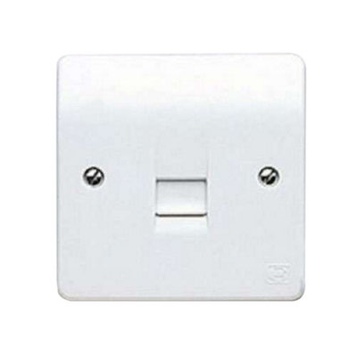 Generic Mk 1G Telephone Socket/secondaryK427Whi from B&Q