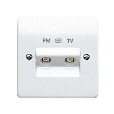 Generic Mk 1G Isolated Tv/fm DiplexerK3522Whi from B&Q
