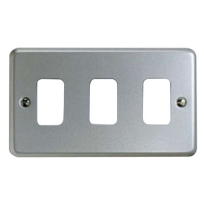 Generic Mk 3G Surface Metal FrontplateK3493Alm from B&Q