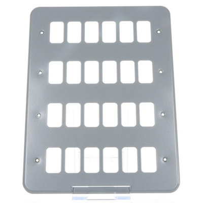 Mk 24G Surface Metal FrontplateK3514Alm from B&Q