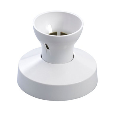 Mk White Bayonet Cap (B22) Straight Lampholder 1174Rpwhi from B&Q