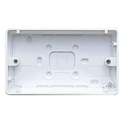Mk 2-Gang 30mm Double Pattress Box from B&Q