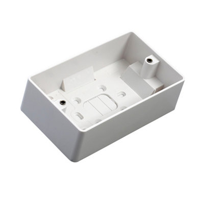Mk 2-Gang 40mm Double Pattress Box from B&Q