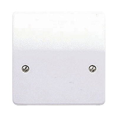 Mk 45A 1 Gang Raised Slim Profile Unswitched Cooker Connection Unit Gloss White from B&Q