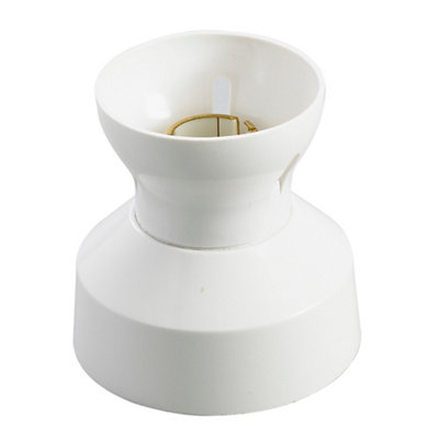 Mk Shockguard White Bayonet Cap (B22) Straight Lampholder 1154Prwhi from B&Q
