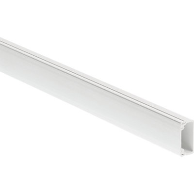 Mk White Square Trunking Length (D)16mm 3M from B&Q