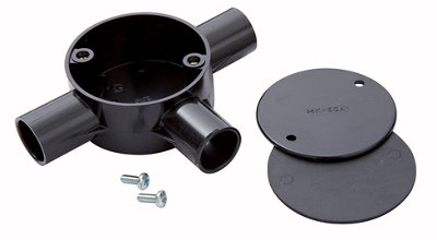 Mk 20mm Black Inspection Tee from B&Q