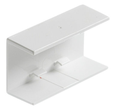 Mk White (H)25mm (W)16mm Trunking Coupler from B&Q