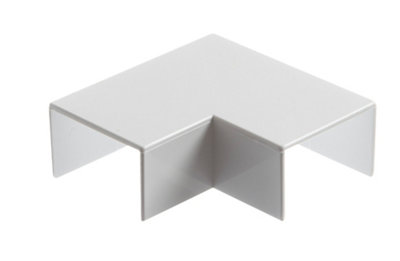 Mk White 40mm X Flat 90° Plastic Angle Joint from B&Q