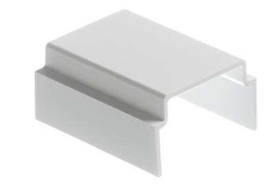 Mk White (H)40mm (W)25mm Trunking Coupler from B&Q