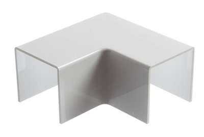 Mk White 50mm X Flat 90° Plastic Angle Joint from B&Q