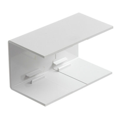 Mk White (H)50mm (W)50mm Trunking Coupler from B&Q