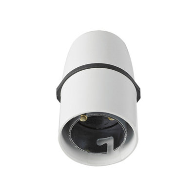 Mk White Bayonet Cap (B22) Lampholder K1170Rpwhi from B&Q