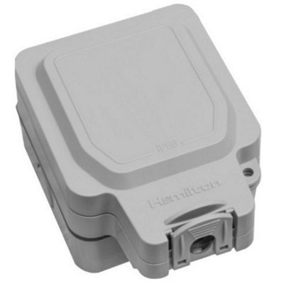 Hamilton Elm1Modgy Elemento 1 Gang Enclosure Ip66 Grey from B&Q