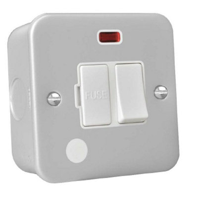 Hamilton Mcspncwh-W 13A Switched Fused Spur C/w Neon
