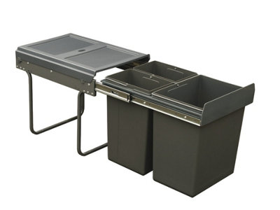 Pull Out Waste Bin For Hinged Door CabinetsIncludes 2X 10 Litre Bins And 1X 20 Litre BinConforms To Code For Sustainable Homes from B&Q