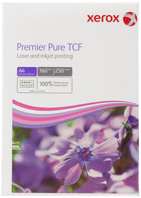Xerox Premier A4 White 160Gsm Paper (Pack Of 250) from B&Q