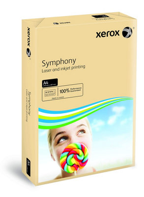 Xerox 003R93962 80Gsm A4 Pastel Tints Salmon Ream Symphony Paper,pink from B&Q
