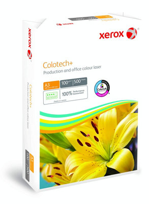 Xerox Colotech+ Premium Quality Paper White 100Gsm A3 500 Sheets from B&Q