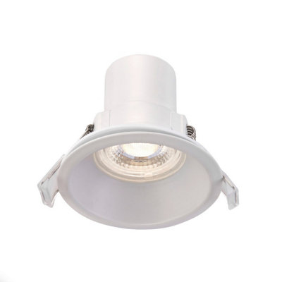 Luminosa Lighting Luminosa Shieldeco Cct Recessed Downlight Matt White Paint Ip65 from B&Q