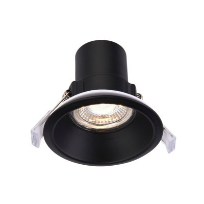 Luminosa Lighting Luminosa Shieldeco Cct Recessed Downlight Matt Paint Ip65 Black