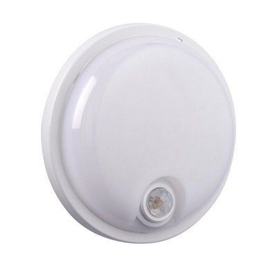 Luminosa Lighting Luminosa Rond Plus Cct Pir Ip65 15W Outdoor Flush Opal from B&Q