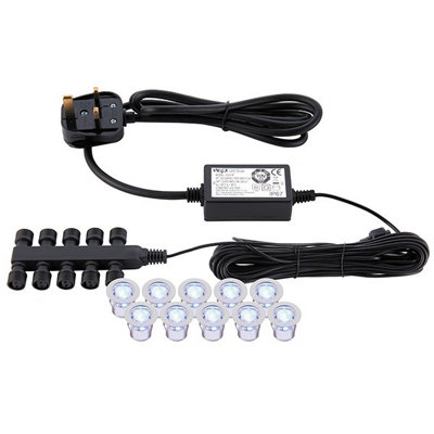 Luminosa Lighting Luminosa Ikon Round Outdoor Integrated Led 30mm Kit Ip67 0.15W Polished Stainless Steel & Clear Pc