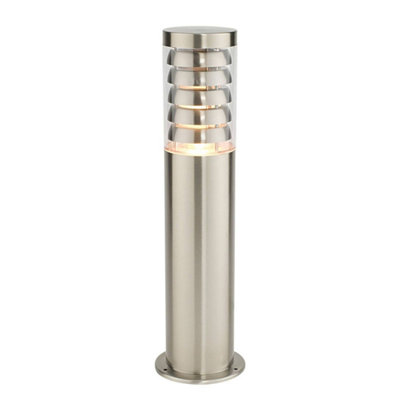 Luminosa Lighting Luminosa Tango Outdoor Bollard Light Stainless SteelPolycarbonate Ip44E27 from B&Q