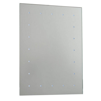 Luminosa Lighting Luminosa Toba Light Illuminated Bathroom Mirrors Gloss WhiteMirrored Glass Ip44 from B&Q