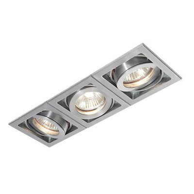 Luminosa Ing Luminosa Xeno 3 Recessed Down Aluminium, Gu10 Light