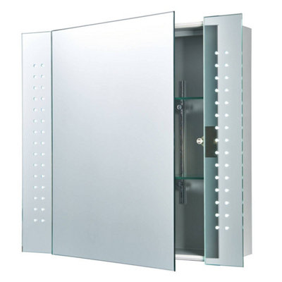 Luminosa Lighting Luminosa Revelo Light Illuminated Bathroom Mirrors SilverMirrored Glass Ip44 from B&Q