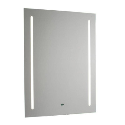 Luminosa Lighting Luminosa 1 Light Illuminated Bathroom Shaver Mirror Matt Silver Effect Paint Ip44 from B&Q