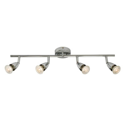 Luminosa Lighting Luminosa Amalfi Adjustable 4 Light Spotlight ChromeGu10 from B&Q