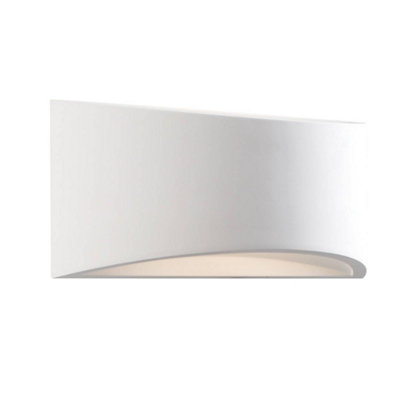 Luminosa Lighting Luminosa Toko 1 Light Indoor Wall Light White Plaster from B&Q