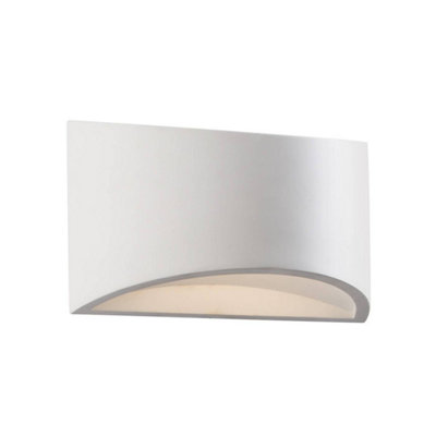 Luminosa Lighting Luminosa Toko 1 Light Indoor Wall Light White Plaster from B&Q
