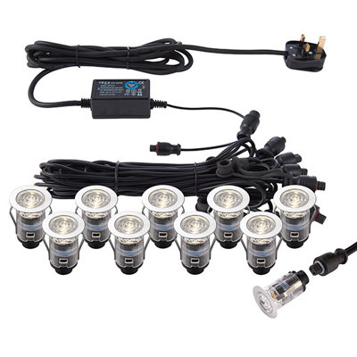 Saxby Sax73347 Ikon Pro Decking/plinth Lights Kits from B&Q