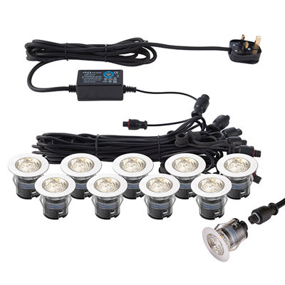 Saxby Sax73348 Ikon Pro Decking/plinth Lights Kits from B&Q