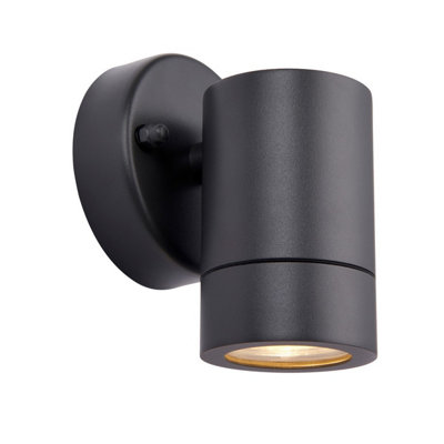 Luminosa Lighting Luminosa Palin Outdoor Down Wall Lamp Anthracite Grey Ip44 from B&Q