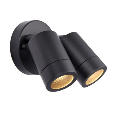 Luminosa Lighting Luminosa Palin Outdoor Spotlight 2 Light Anthracite Grey Ip44 from B&Q