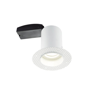 Anson Lighting Vale Recessed Trimless Downlight White from B&Q