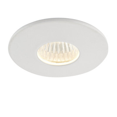 Luminosa Lighting Luminosa Lalo Bathroom Recessed Downlight 3000K Ip44 4W Matt White Paint from B&Q