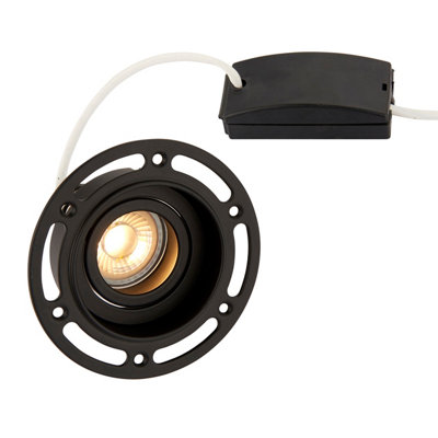 Anson Lighting Recessed Trimless Downlight 1Lt Black from B&Q