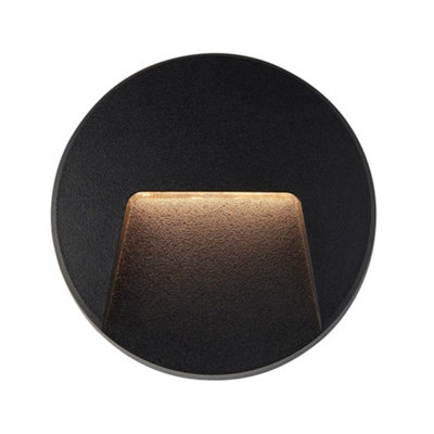 B&Q -  Luminosa Severus Cct Led Outdoor Surface Mounted Wall Guide Light Black 3000/4000/6500K Ip65