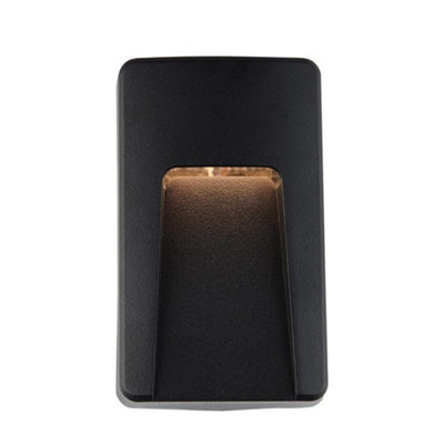 Luminosa Lighting Luminosa Severus Cct Led Outdoor Surface Mounted Wall Guide Light Black 3000/4000/6500K Ip65 from B&Q